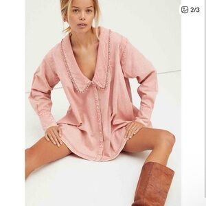 Free People Charlie Denim Shirt